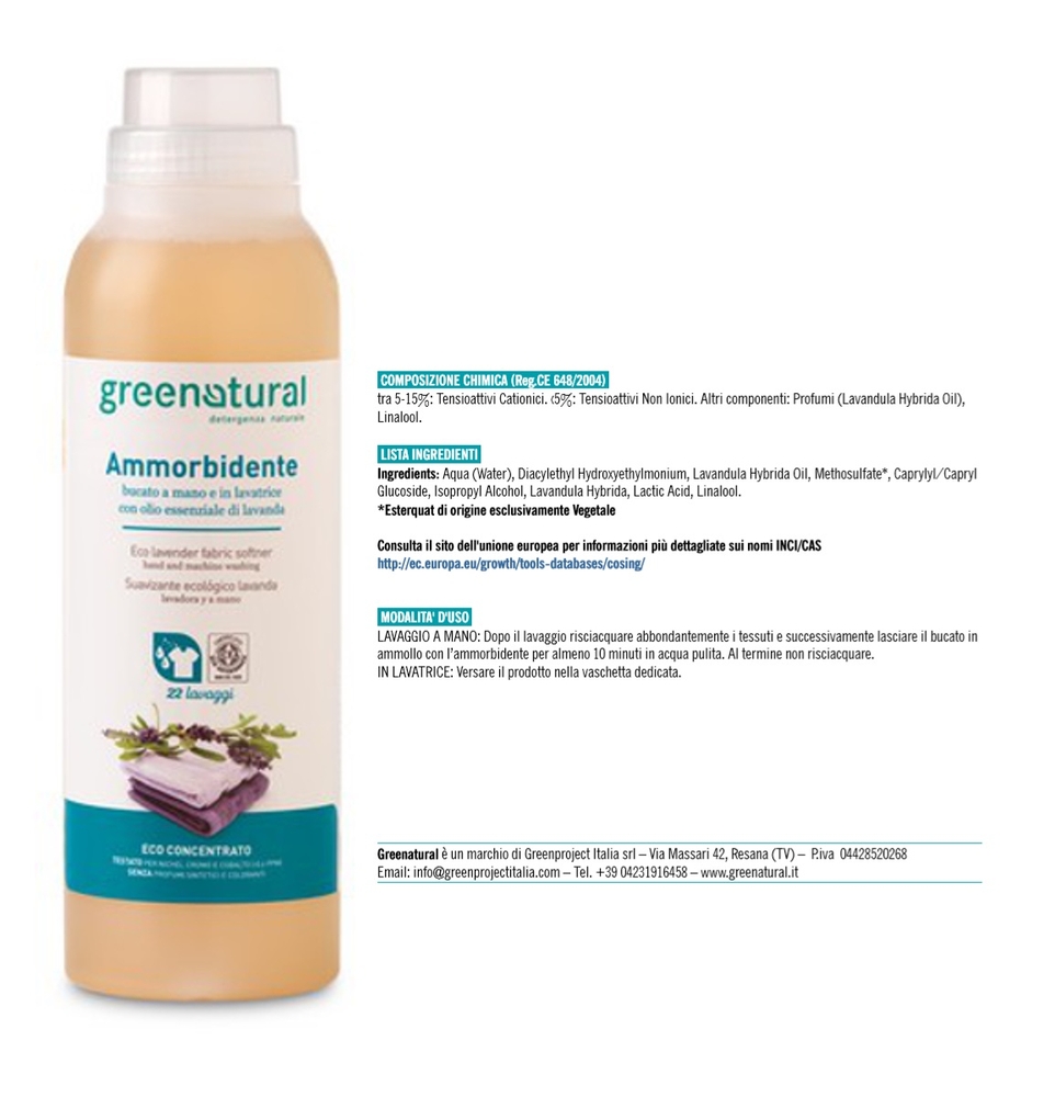 Ammorbidente alla Lavanda, 1 l